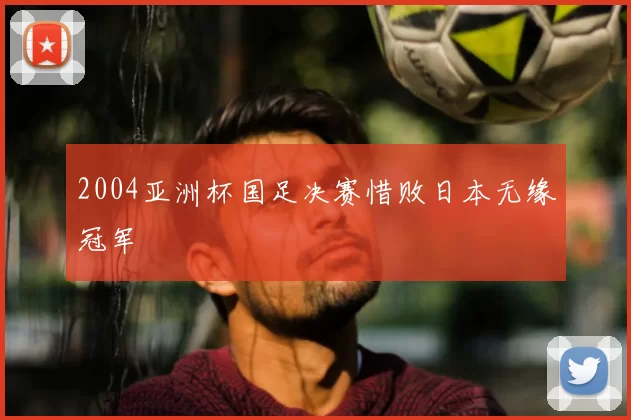 2004亚洲杯国足决赛惜败日本无缘冠军
